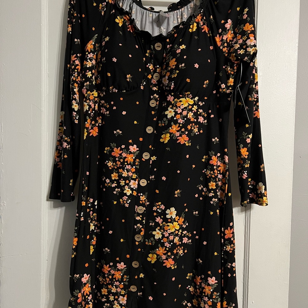 Soft jersey like material floral print